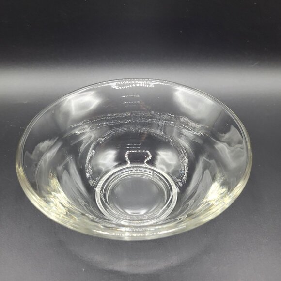 Vintage Indiana Clear Glass 3-Piece Chip N Dip Bowl Set MCM Design - Picture 8 of 11